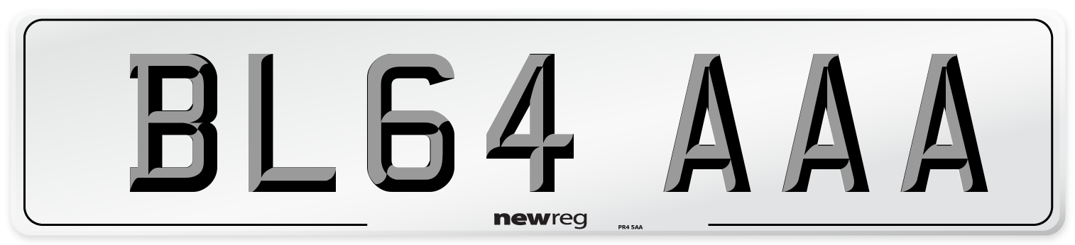BL64 AAA Number Plate from New Reg